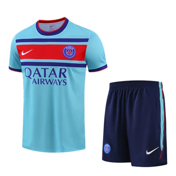 PSG 2026/27 Blue Red Training Short Suit - Front View PSG 2026/27 Blue Red Training Short Suit - Front View | KFCOOL