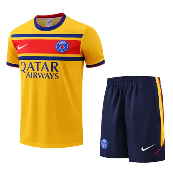 PSG 2026/27 Yellow Training Short Suit - Front View PSG 2026/27 Yellow Training Short Suit - Front View | KFCOOL