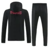PSG 2026/27 Black Windbreaker Suit - Back View | KFCOOL