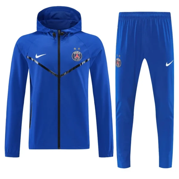 PSG 2026/27 Blue Windbreaker Suit - Front View | KFCOOL