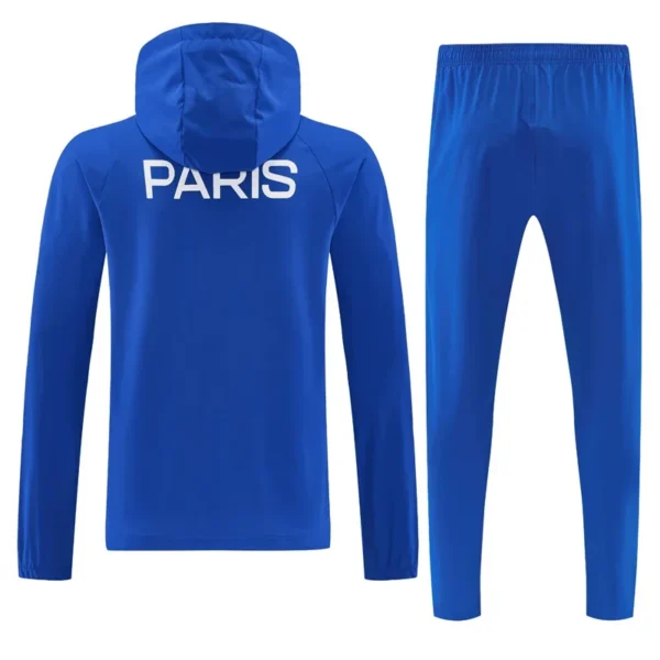 PSG 2026/27 Blue Windbreaker Suit - Back View | KFCOOL