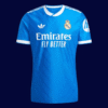 Jude Bellingham #5 Real Madrid 2025/26 Away Blue Jersey Player Version - Front View Jude Bellingham #5 Real Madrid 2025/26 Away Blue Jersey Player Version - Front View | KFCOOL