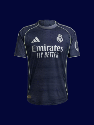Jude Bellingham #5 Real Madrid 2025/26 Away Jersey Player Version - Front View Jude Bellingham #5 Real Madrid 2025/26 Away Jersey Player Version - Front View | KFCOOL