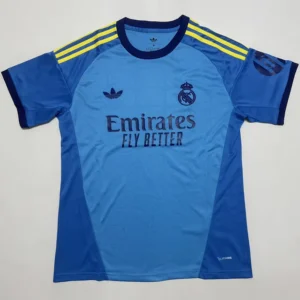 Real Madrid 2026/27 Goalkeeper Blue Jersey Fan Version - Front View Real Madrid 2026/27 Goalkeeper Blue Jersey Fan Version - Front View | KFCOOL