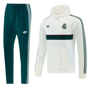 Real Madrid 2026/27 White Hoodie Tracksuit - Front View | KFCOOL