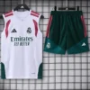 Real Madrid 2026/27 White Green Sleeveless Shorts - Front View Real Madrid 2026/27 White Green Sleeveless Shorts - Front View | KFCOOL
