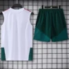 Real Madrid 2026/27 White Green Sleeveless Shorts - Back View Real Madrid 2026/27 White Green Sleeveless Shorts - Back View | KFCOOL