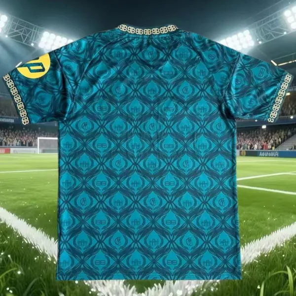 Real Madrid 2026/27 Green Special Edition Training Shirt Fan Version - Back View Real Madrid 2026/27 Green Special Edition Training Shirt Fan Version - Back View | KFCOOL