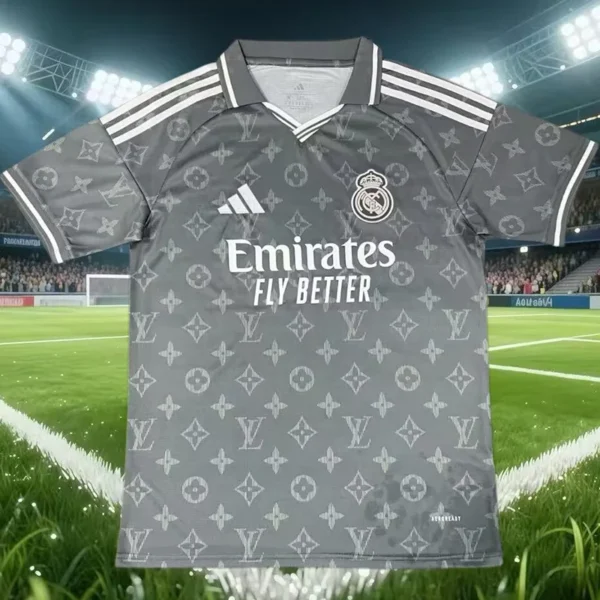 Real Madrid 2026/27 Grey Special Edition Training Shirt Fan Version - Front View | KFCOOL