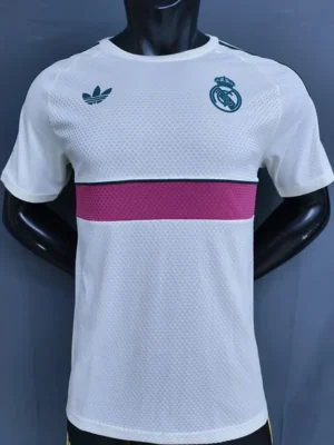 Real Madrid 2026/27 Beige Training Shirt Player Version - Front View Real Madrid 2026/27 Beige Training Shirt Player Version - Front View | KFCOOL