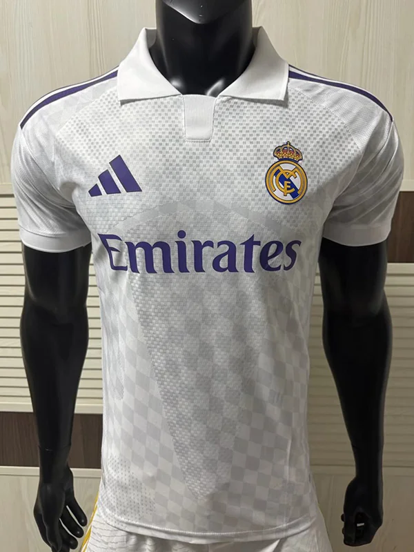 Real Madrid 2026/27 Grey White Special Edition Training Shirt Player Version - Front View | KFCOOL