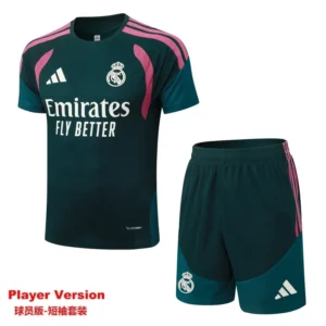 Real Madrid 2026/27 Dark Green Training Short Suit Player Version - Front View Real Madrid 2026/27 Dark Green Training Short Suit Player Version - Front View | KFCOOL
