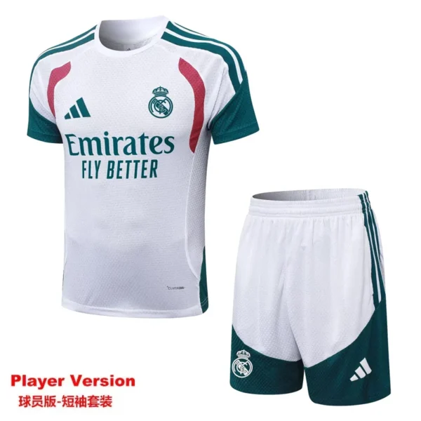 Real Madrid 2026/27 White Training Short Suit Player Version - Front View | KFCOOL