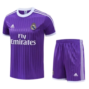 Real Madrid 2026/27 Purple Training Short Suit - Front View Real Madrid 2026/27 Purple Training Short Suit - Front View | KFCOOL