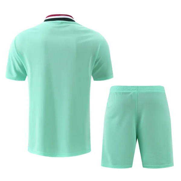 Real Madrid 2026/27 Green Red Training Short Suit - Back View | KFCOOL