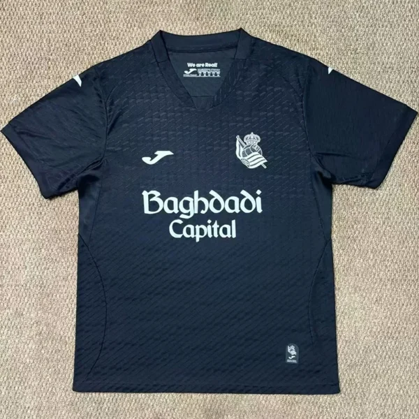 Real Sociedad 2026/27 Away Black Jersey Fan Version - Front View Real Sociedad 2026/27 Away Black Jersey Fan Version - Front View | KFCOOL