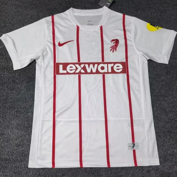 Freiburg 2026/27 Away White Jersey Fan Version - Front View Freiburg 2026/27 Away White Jersey Fan Version - Front View | KFCOOL