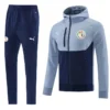 Senegal 2026/27 Blue Grey Jacket Tracksuit - Front View | KFCOOL