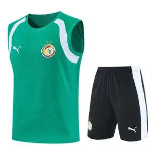 Senegal 2026/27 Sleeveless Shorts - Front View Senegal 2026/27 Sleeveless Shorts - Front View | KFCOOL