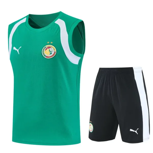 Senegal 2026/27 Sleeveless Shorts - Front View | KFCOOL