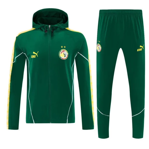 Senegal 2026/27 Green Windbreaker Suit - Front View Senegal 2026/27 Green Windbreaker Suit - Front View | KFCOOL