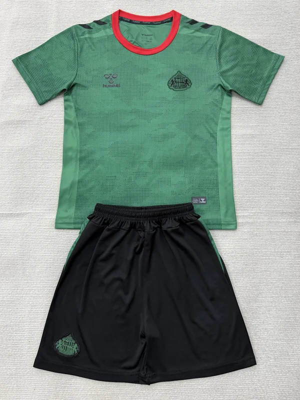 Sunderland 2026/27 Goalkeeper Green Kids Kit Fan Version - Front View Sunderland 2026/27 Goalkeeper Green Kids Kit Fan Version - Front View | KFCOOL