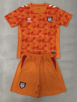 Sunderland 2026/27 Goalkeeper Orange Kids Kit Fan Version - Front View | KFCOOL