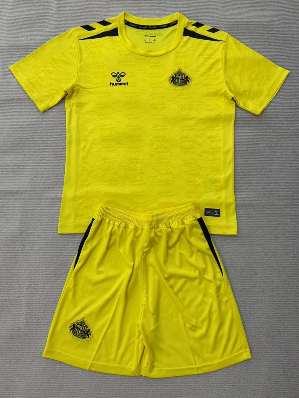 Sunderland 2026/27 Goalkeeper Yellow Kids Kit Fan Version - Front View | KFCOOL