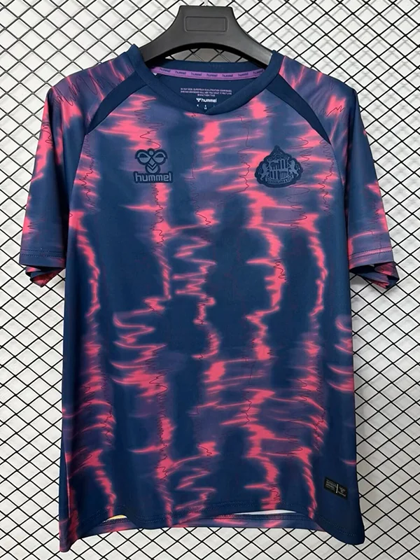 Sunderland 2026/27 Royal Blue Pink Training Shirt - Front View Sunderland 2026/27 Royal Blue Pink Training Shirt - Front View | KFCOOL
