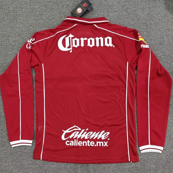 Toluca 2026/27 Home Long Sleeve Jersey Fan Version - Back View | KFCOOL