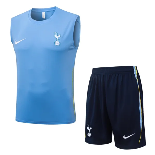 Tottenham 2026/27 Sky Blue Sleeveless Shorts - Front View Tottenham 2026/27 Sky Blue Sleeveless Shorts - Front View | KFCOOL