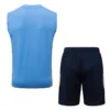 Tottenham 2026/27 Sky Blue Sleeveless Shorts - Back View Tottenham 2026/27 Sky Blue Sleeveless Shorts - Back View | KFCOOL