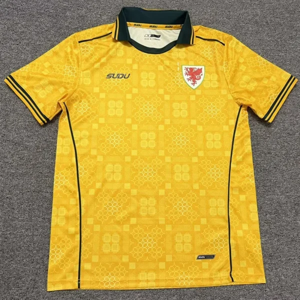 Wales 2026/27 Away Yellow Jersey Fan Version - Front View | KFCOOL