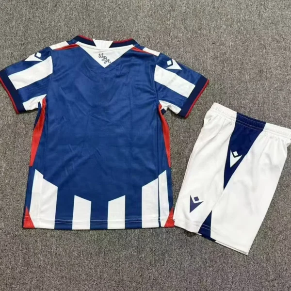 West Bromwich Albion 2026/27 Home Kids Kit Fan Version - Back View | KFCOOL