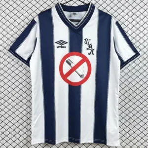West Bromwich Albion 1984/86 Retro Home Jersey Fan Version - Front View West Bromwich Albion 1984/86 Retro Home Jersey Fan Version - Front View | KFCOOL